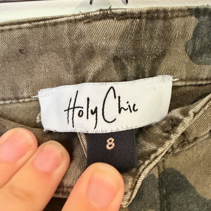 Holy Chic Camo Print Skinny Pants Size 8