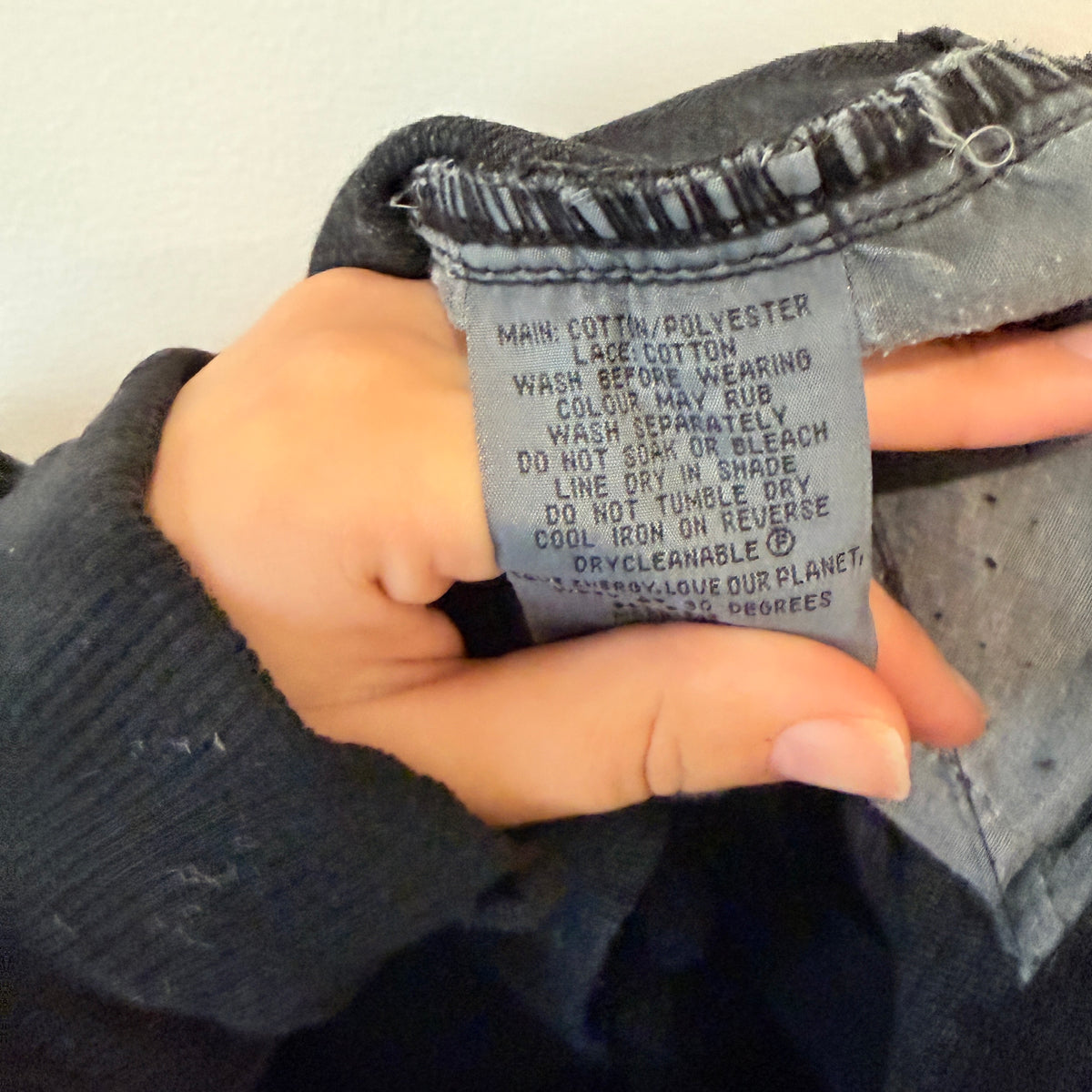 Garage Black Denim Lace Hem Shorts Size 10