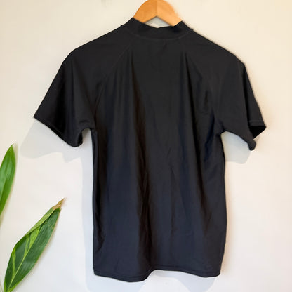 Anko Black Short Sleeve Rash Top Kids Size 16