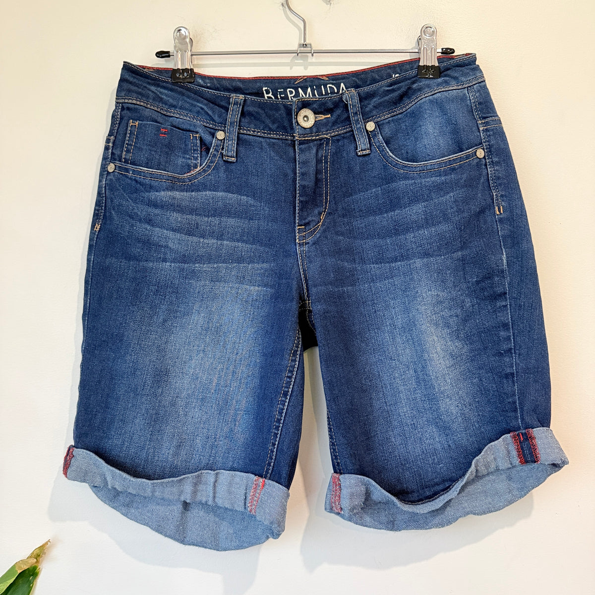 NOW Blue Denim Bermuda Shorts Size 8