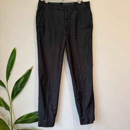 Mens Charcoal Tailored Trousers - 82cm Waist