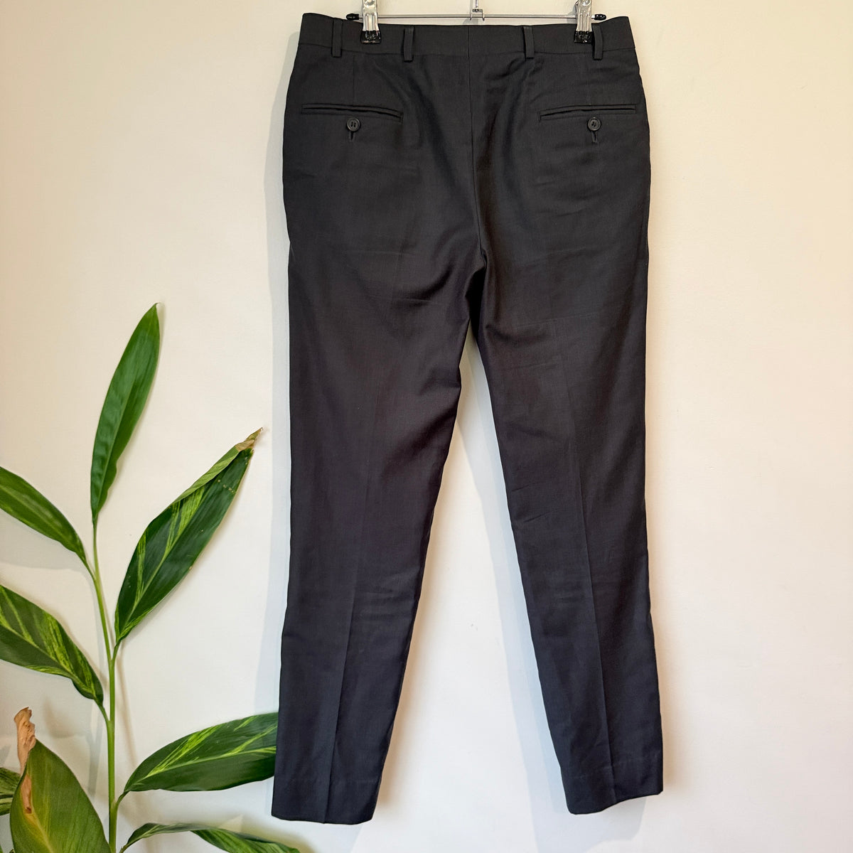 Mens Charcoal Tailored Trousers - 82cm Waist