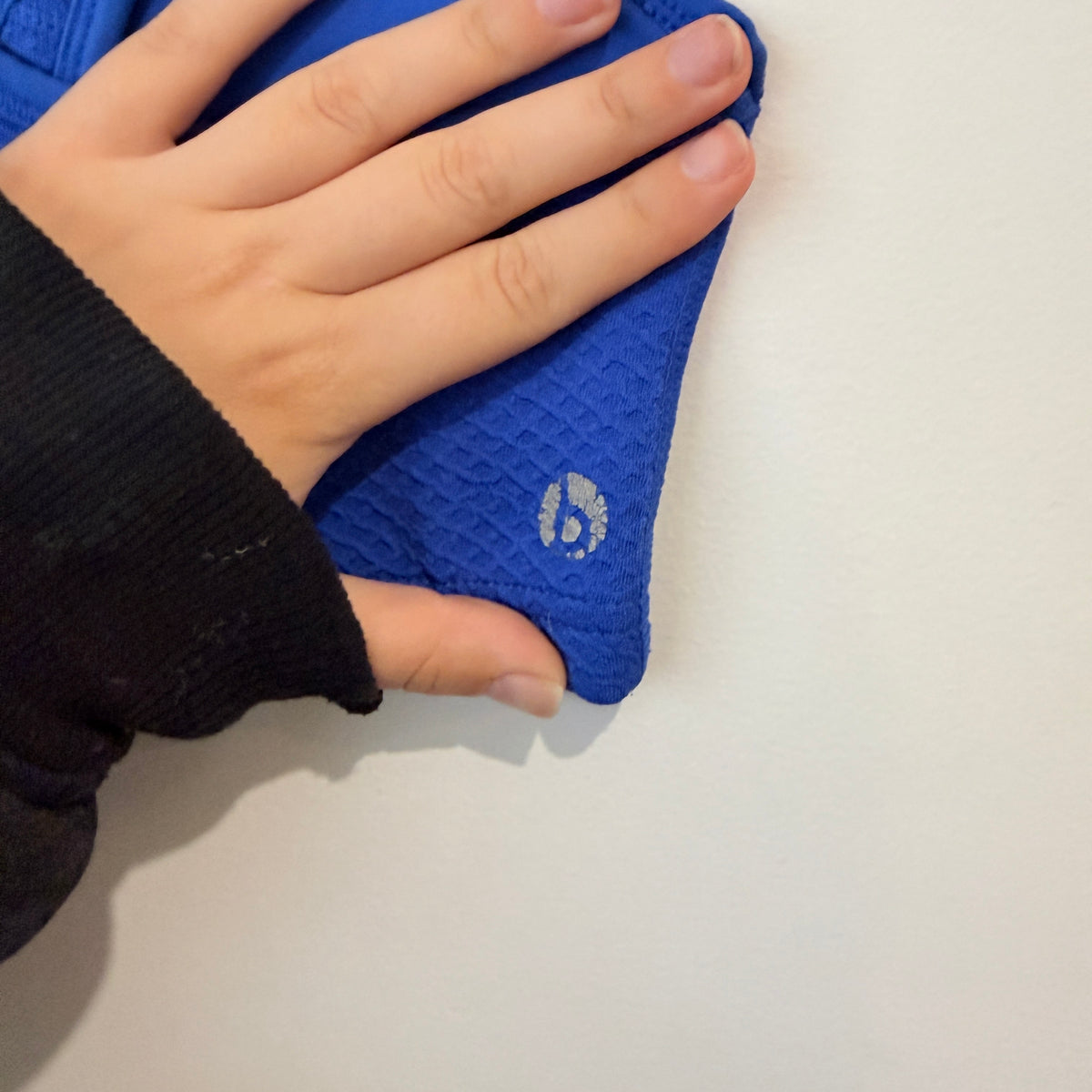 Cotton On Body Cobalt Blue Textured Sports Crop - 33cm u/arm