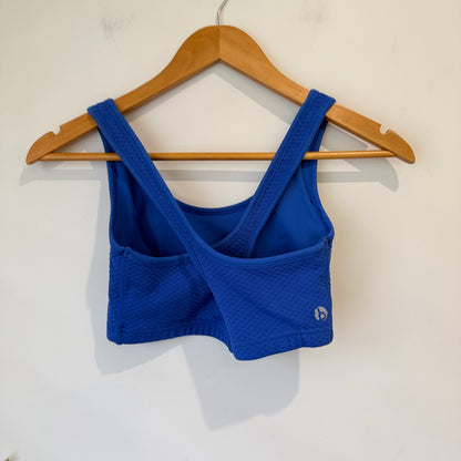 Cotton On Body Cobalt Blue Textured Sports Crop - 33cm u/arm