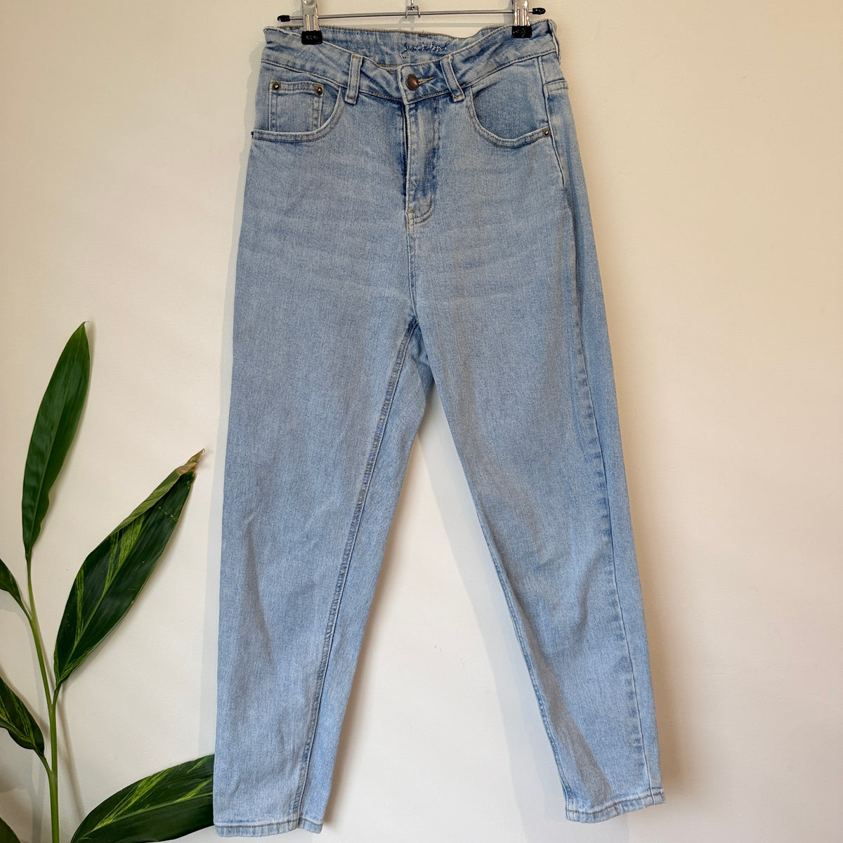 Junkfood Light Wash Straight Leg Jeans Size XS