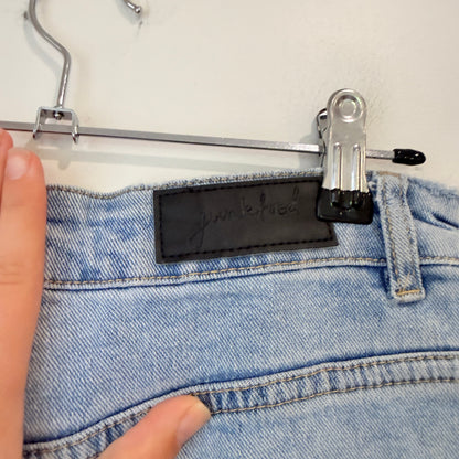 Junkfood Light Wash Straight Leg Jeans Size XS