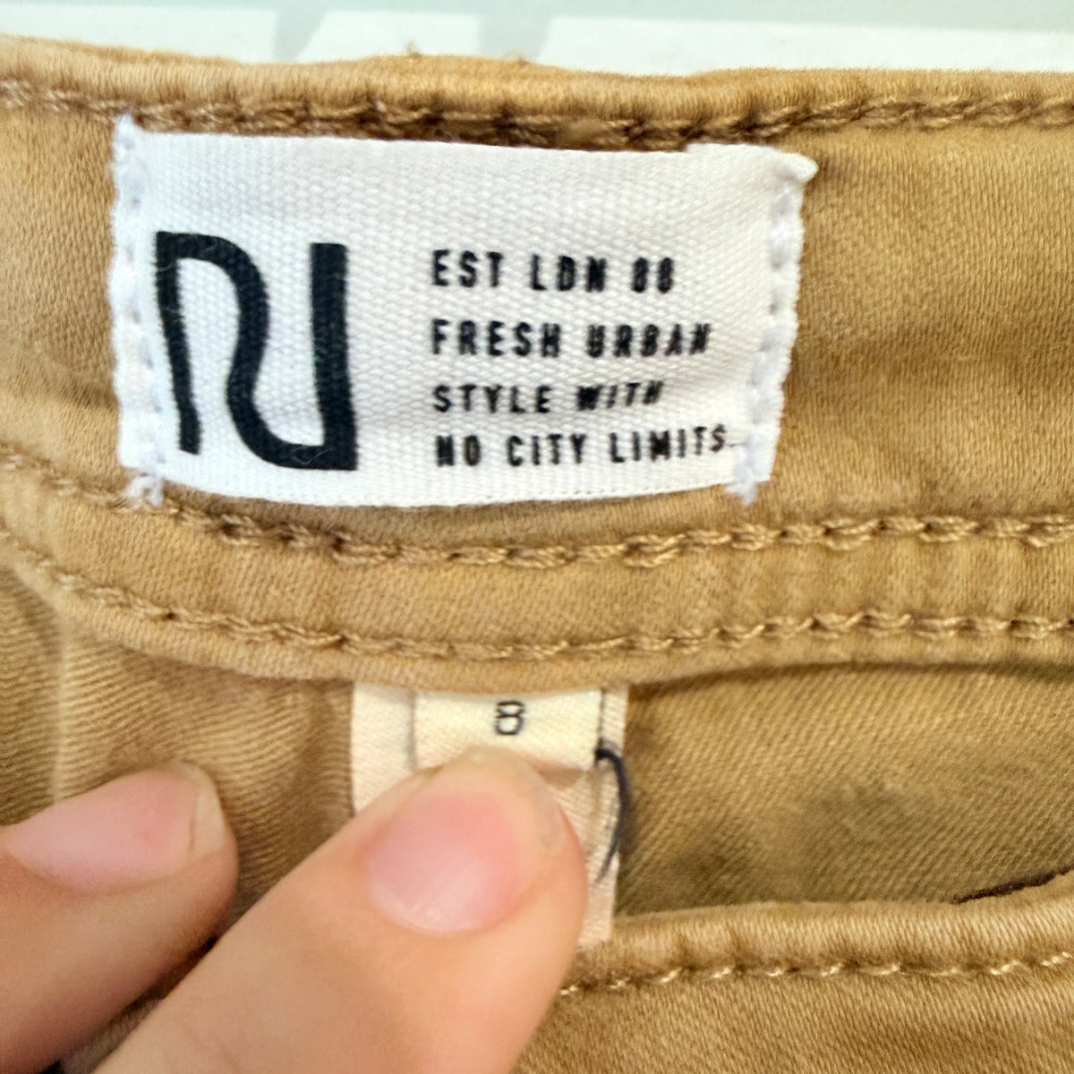 River Island Tan Skinny Pants Size 8R