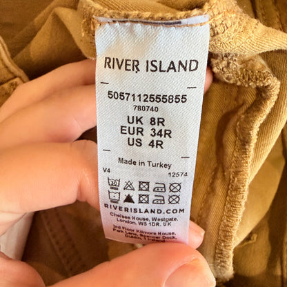 River Island Tan Skinny Pants Size 8R