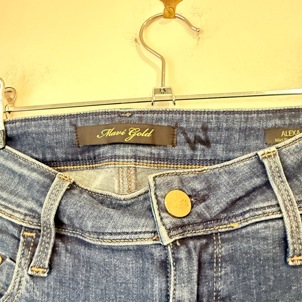Mavi Gold Alexa Mid Rise Skinny Jeans - 74cm Waist
