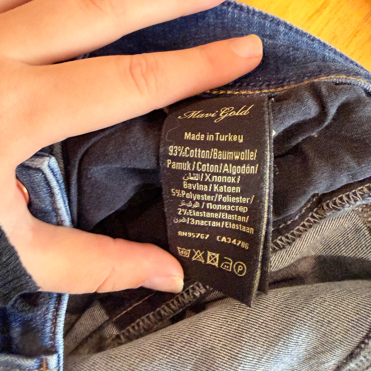 Mavi Gold Alexa Mid Rise Skinny Jeans - 74cm Waist