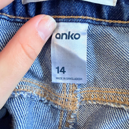 Anko Straight High Rise Jeans Size 14