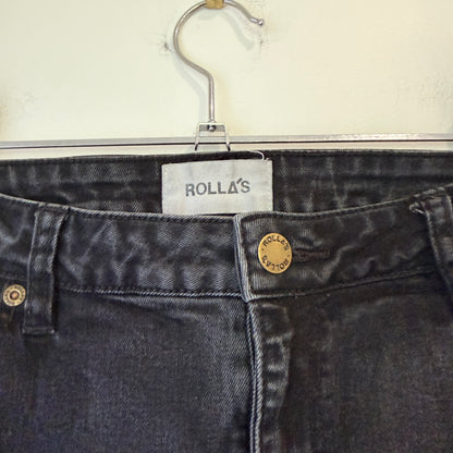 Rolla's Westcoast Ankle Washed Black Skinny Jeans Size 29