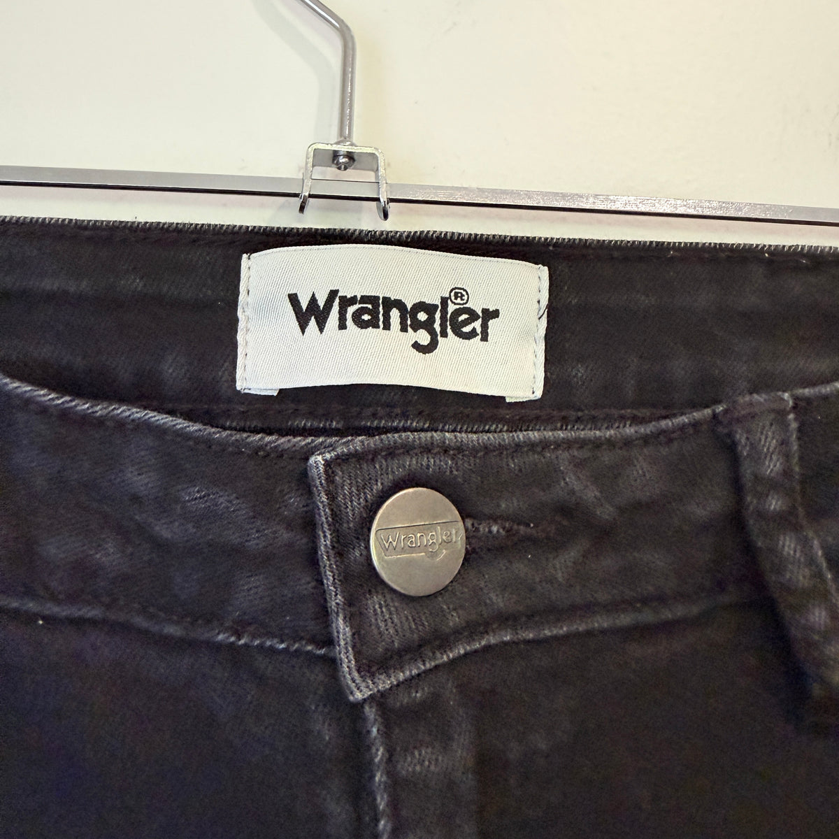 Wrangler Hi Pins Black Skinny Jeans Size 10