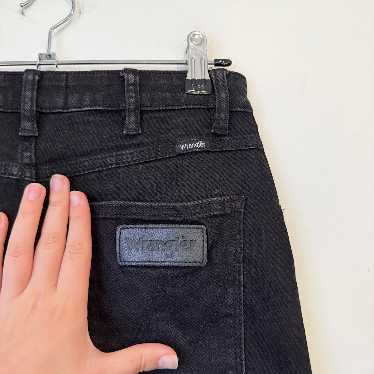 Wrangler Hi Pins Black Skinny Jeans Size 10