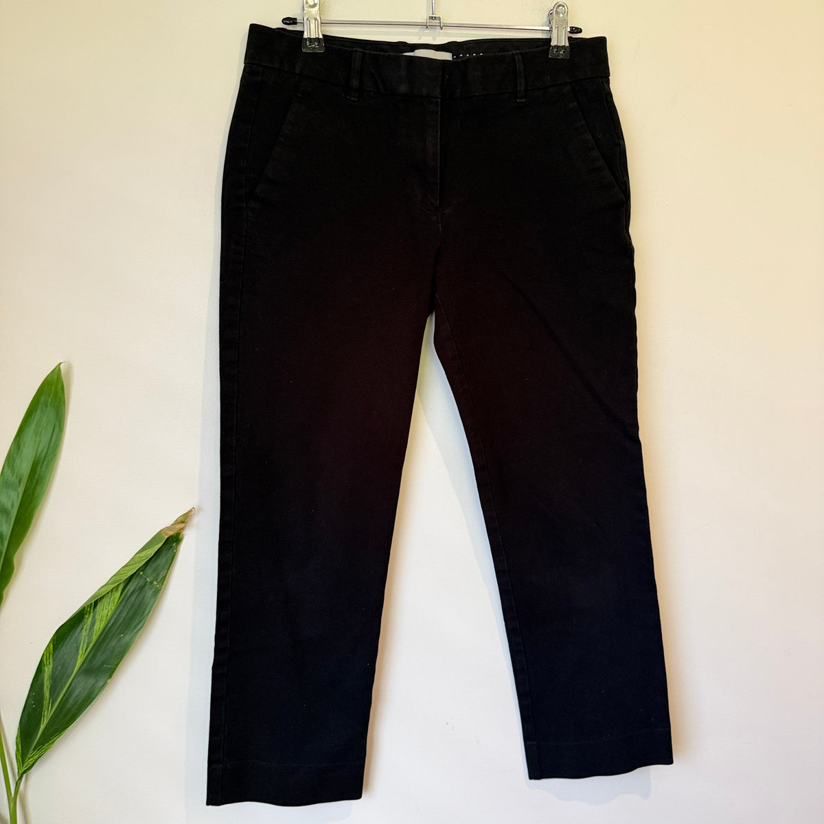 Gap True Straight Black Ankle Pants Size 6