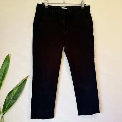 Gap True Straight Black Ankle Pants Size 6