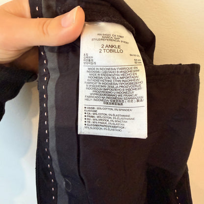 Gap True Straight Black Ankle Pants Size 6