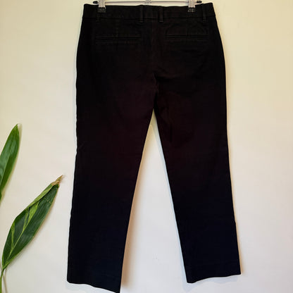 Gap True Straight Black Ankle Pants Size 6