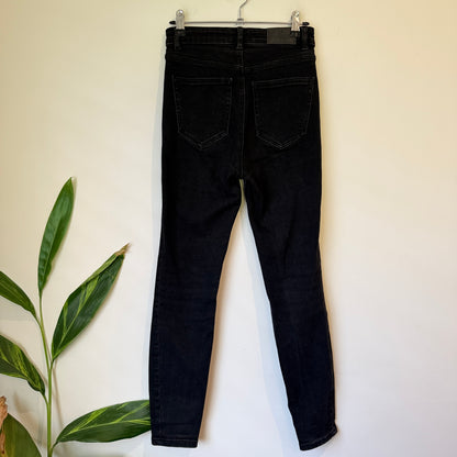 Zara Washed Black Skinny Jeans Size 8