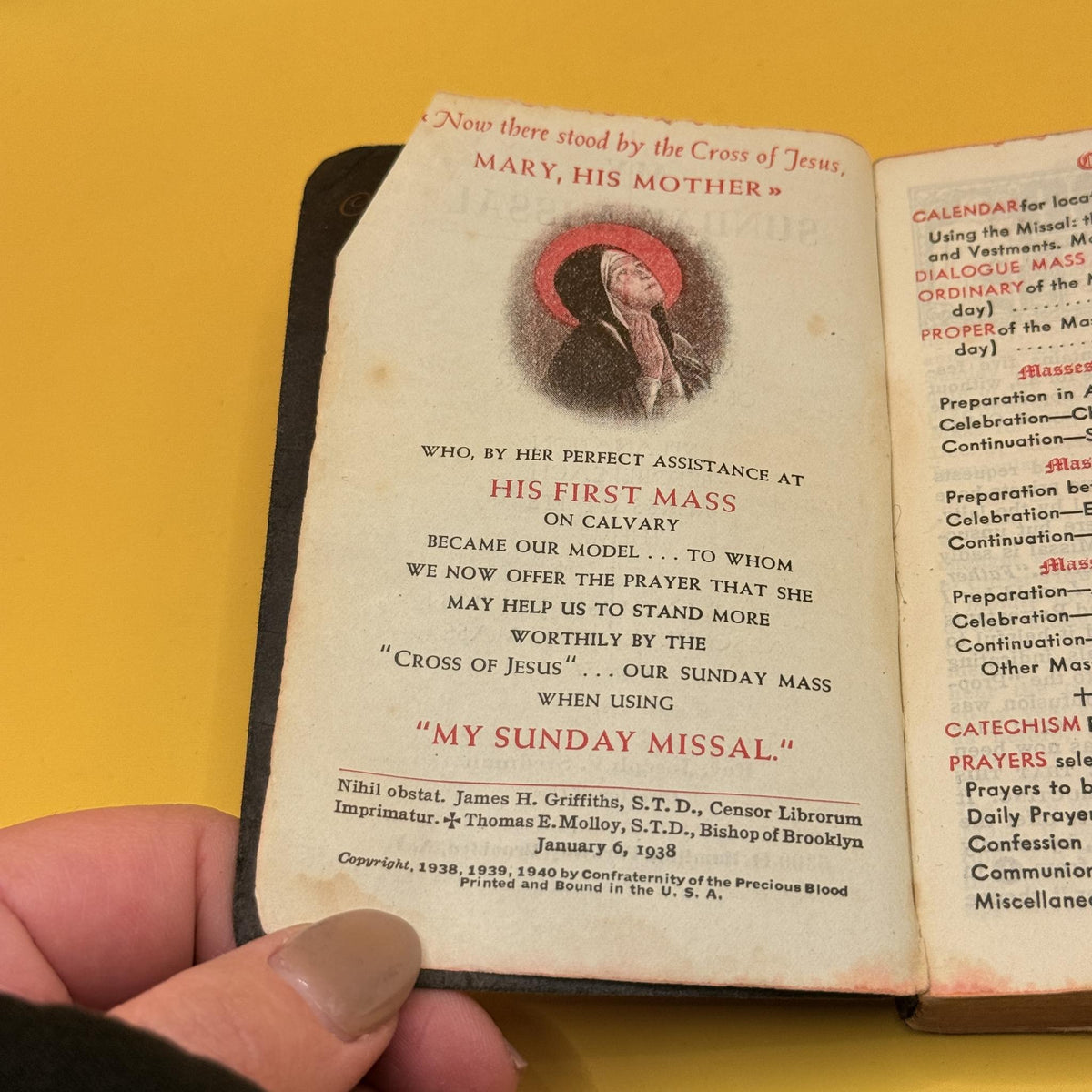 My Sunday Missal by Rev. Joseph F. Stedman 1940