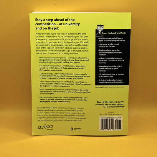 Business Studies for Dummies by Richard Pettinger