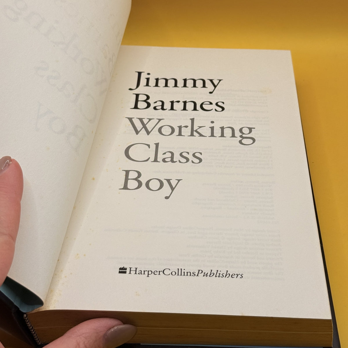 Working Class Boy by Jimmy Barnes