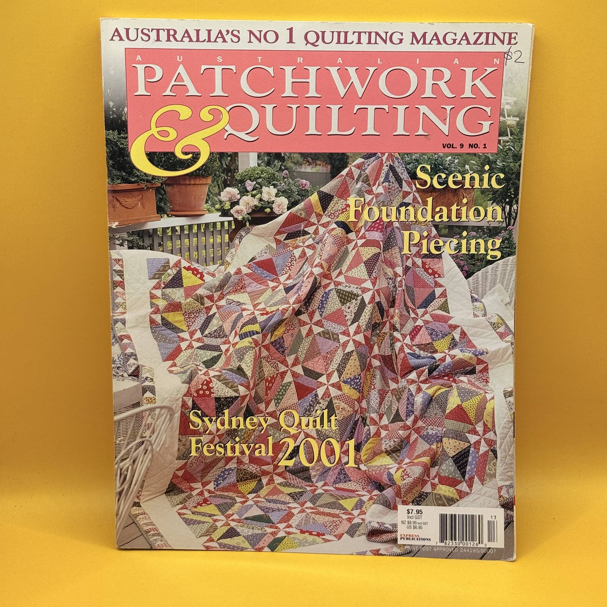 Australian Patchwork & Quilting, Volume 9 No. 1  2001