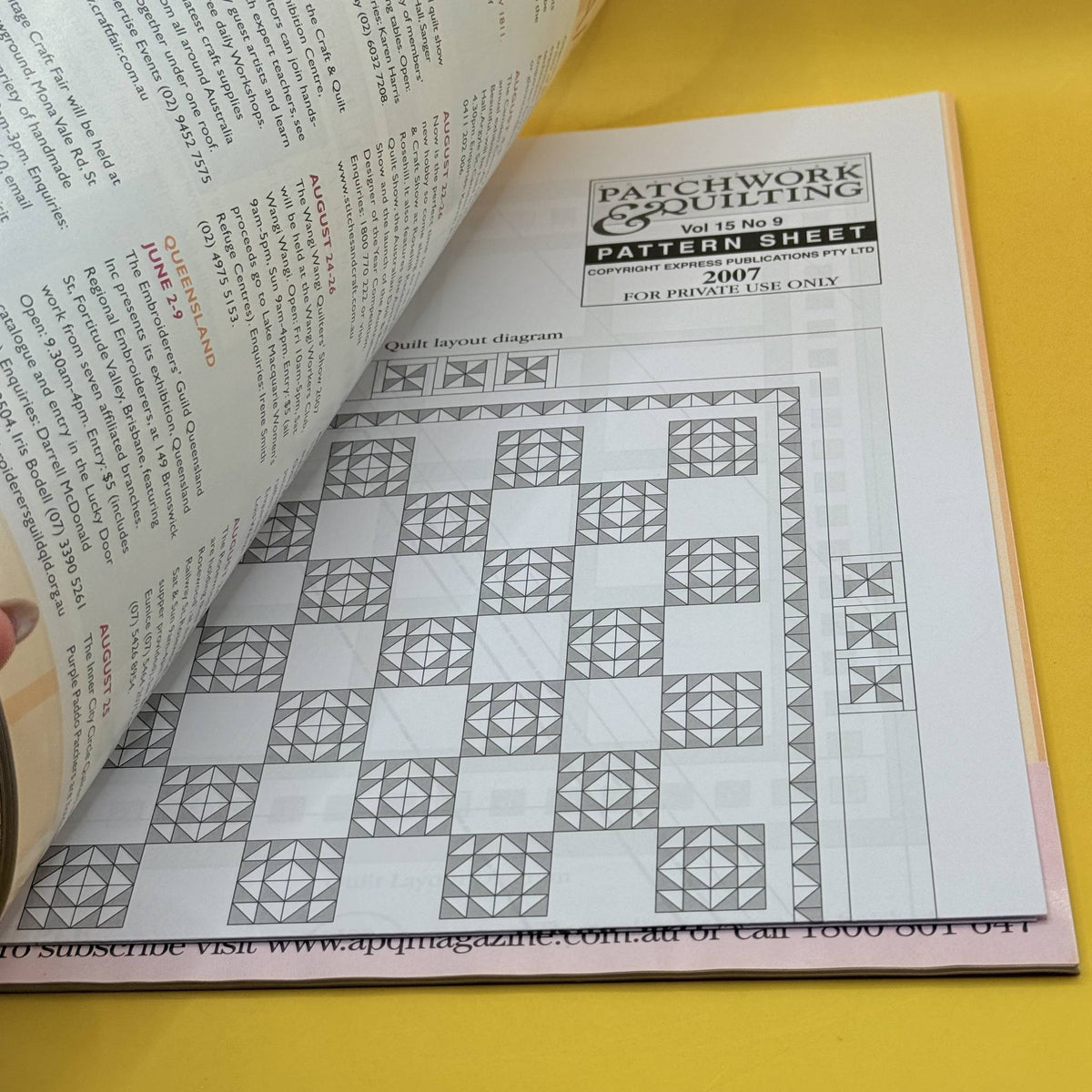 Australian Patchwork & Quilting, Volume 15 No. 9