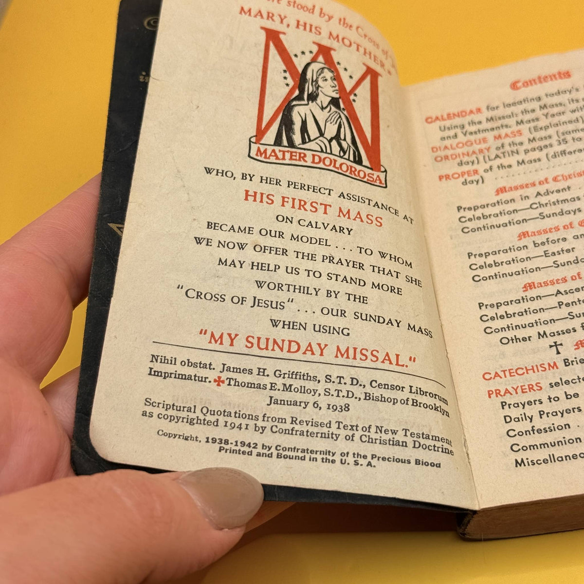 My Sunday Missal by Rev. Joseph F. Stedman 1942