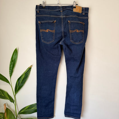 Nudie Jeans Co Dark Wash Jeans Size 36/32 | Waist 90cm
