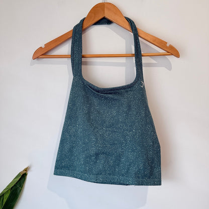 Gymshark Teal Seamless Crop Tank Size L