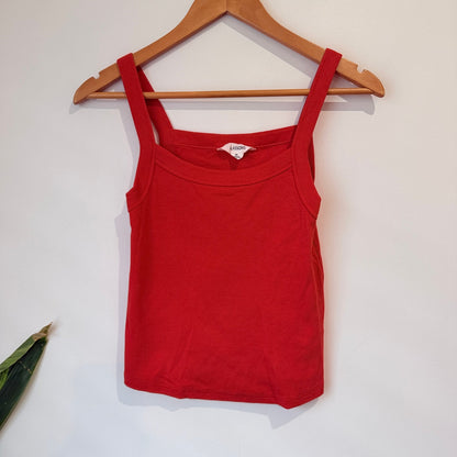 Glassons Ribbed Square Neck Cami Size M