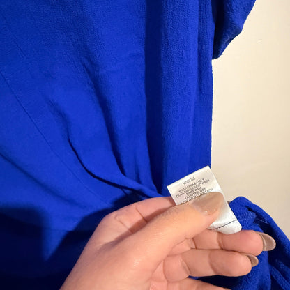 Decjuba Cobalt Blue V-Neck Tunic Dress Size 12