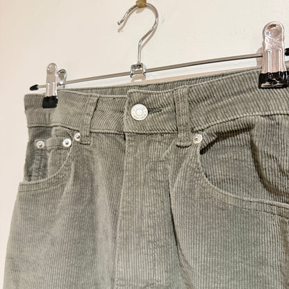 Glassons Sage Green Corduroy High Waisted Wide Leg Pants Size 6