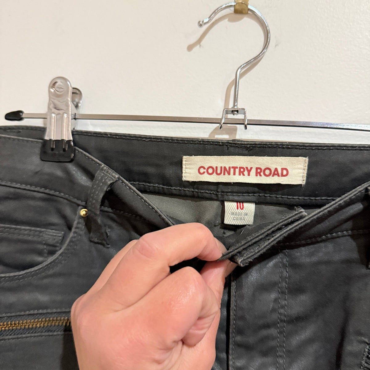 Country Road Zip Detail Skinny Pants Size 10