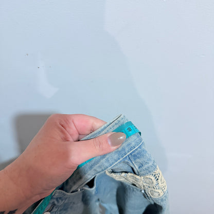 Nobody Jeans Light Wash Crochet Pocket Jeans Size 26 | Waist 80cm