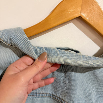 Cotton On Kids Light Wash Denim Jacket Size 12