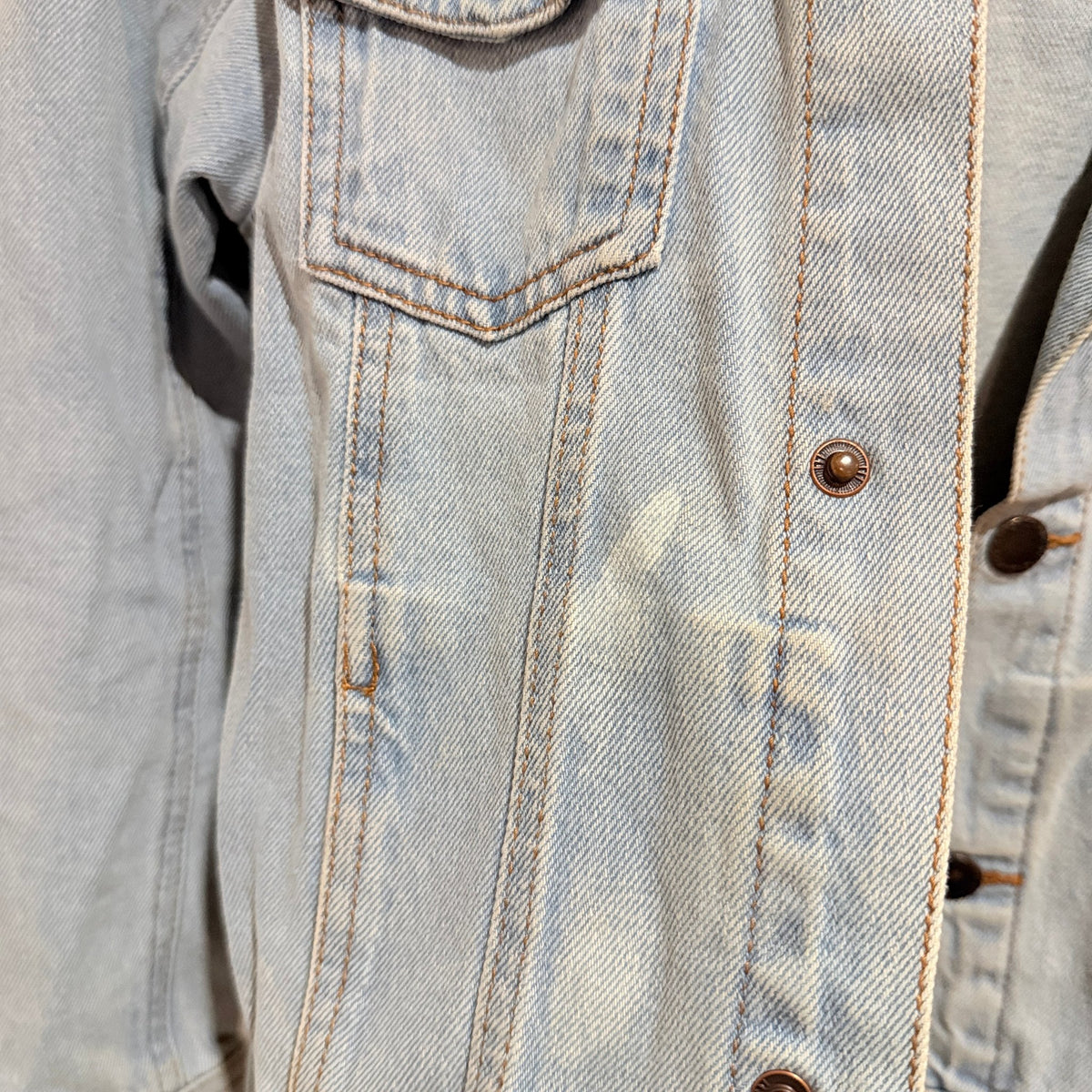 Cotton On Kids Light Wash Denim Jacket Size 12