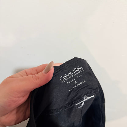 Calvin Klein Performance Black Ruched Cuff Leggings Size S