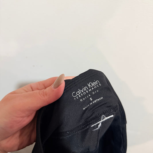 Calvin Klein Performance Black Ruched Cuff Leggings Size S