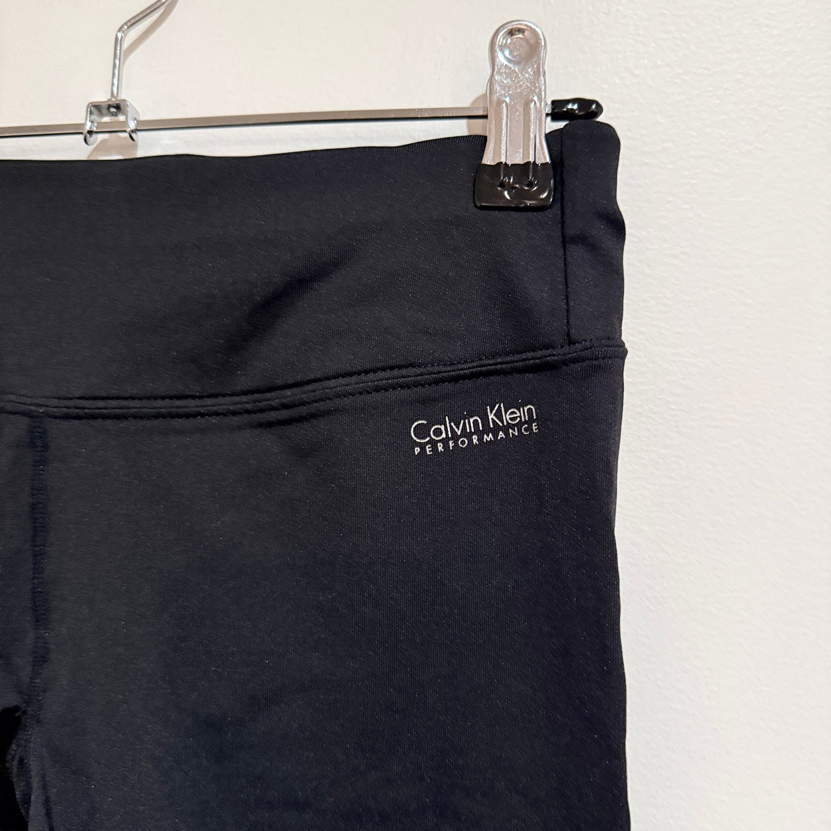 Calvin Klein Performance Black Ruched Cuff Leggings Size S