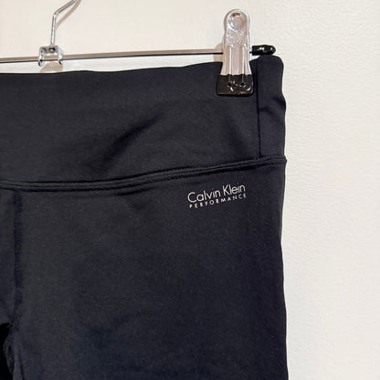 Calvin Klein Performance Black Ruched Cuff Leggings Size S