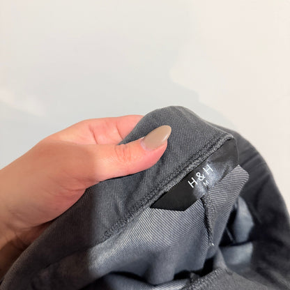 H&H Charcoal Moto Panel Pull On Stretch Pants Size XL