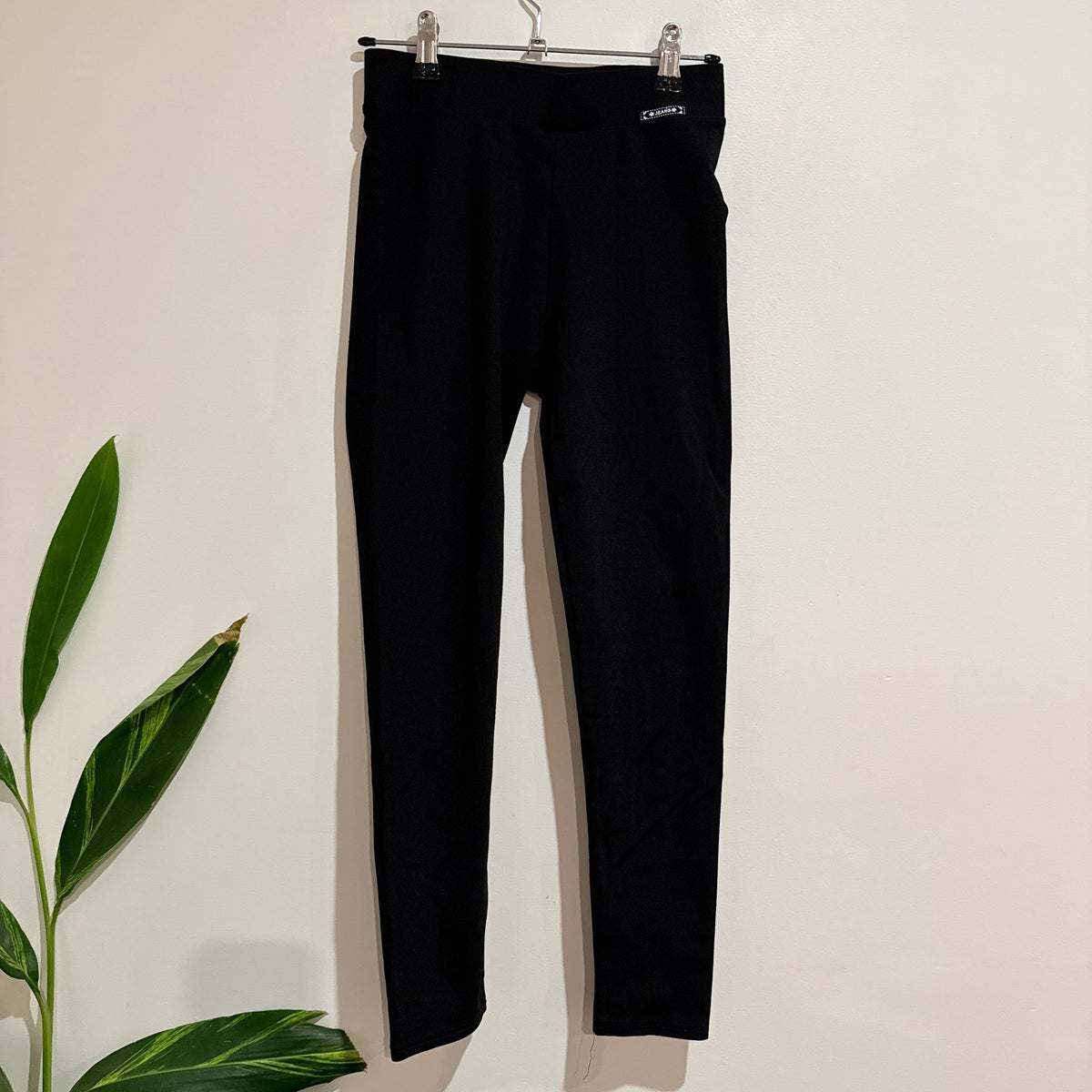 Black Stretch Jersey Leggings | Waist 62cm