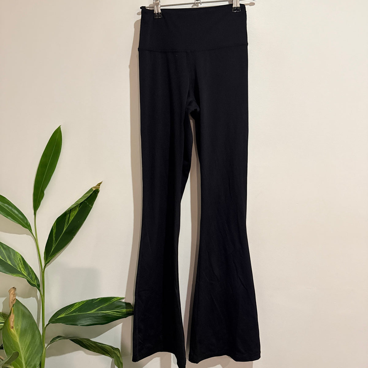 Glassons Black High Waisted Flare Leggings Size XS