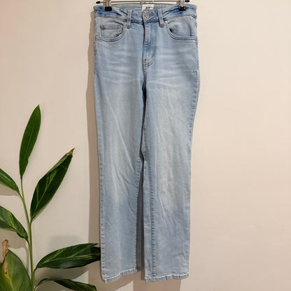 Just Jeans Light Wash High Rise Straight Leg Jeans Size 8 Petite