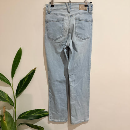 Just Jeans Light Wash High Rise Straight Leg Jeans Size 8 Petite