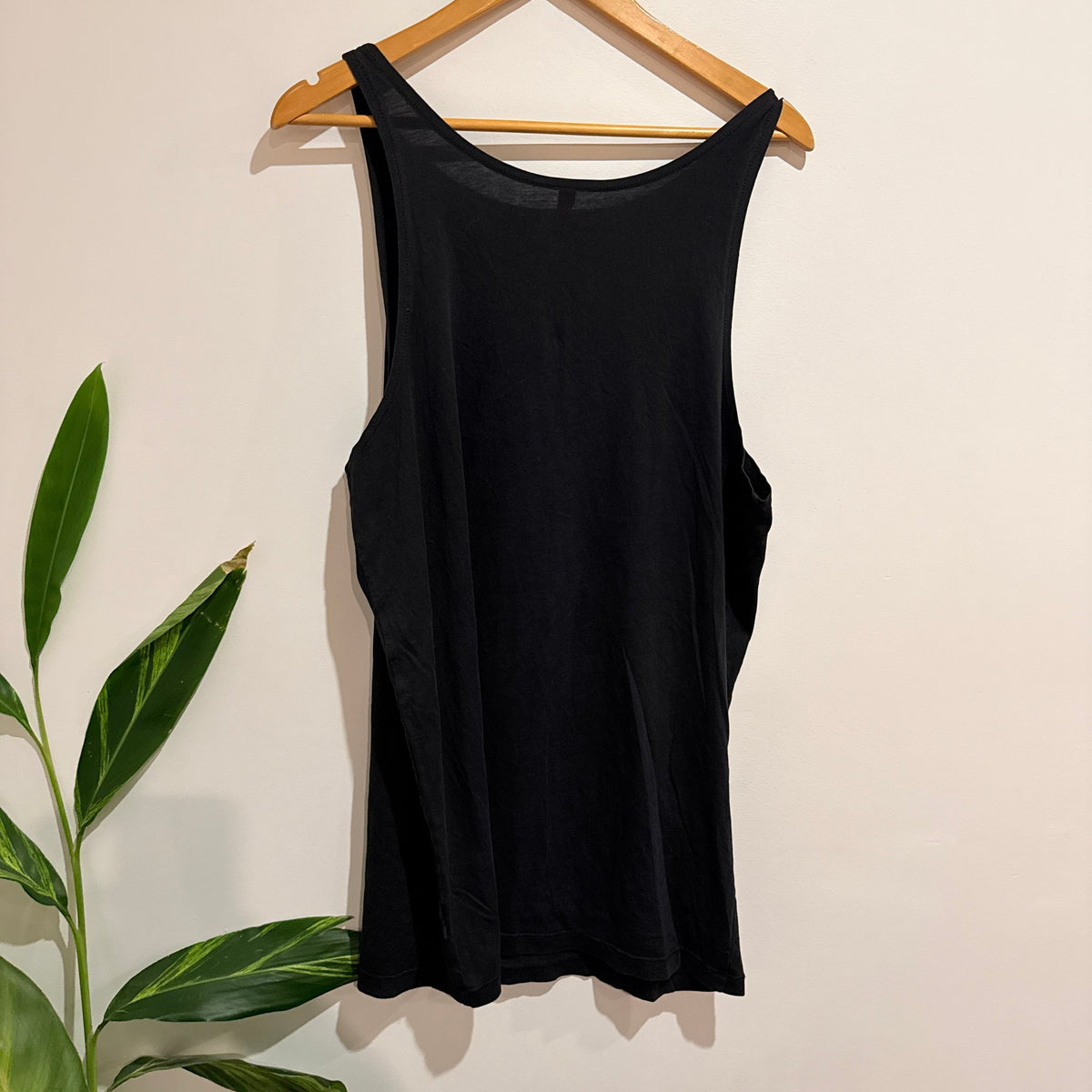 Federation Black Painted Bird Print Tank Mini Dress - Size M