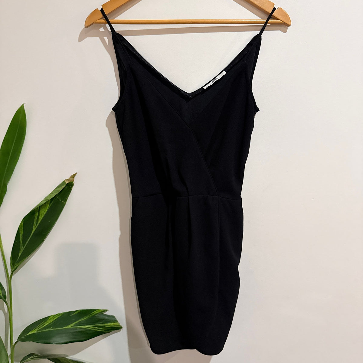 MNG Black Strappy V Neck Playsuit Size XS