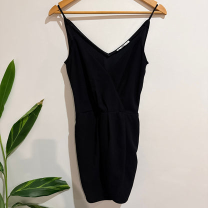 MNG Black Strappy V Neck Playsuit Size XS